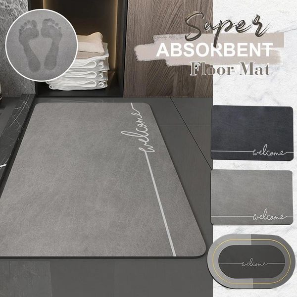 Alfombras de baño absorbente alfombra nórdica de baño anti-slip alfombra de cocina alfombra de bañero