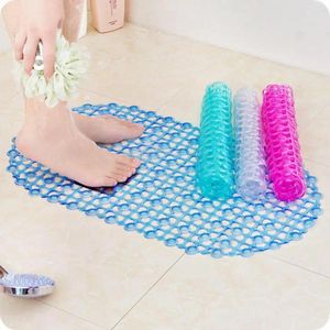 Tapis de bain anti-dérapant tapis de salle de bain douche de sécurité en plastique coloré Point perle coussin de Massage Anti-moisissure tapis de baignoire antidérapant