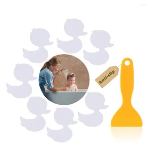 Tapis de bain Autocollants de baignoire antidérapants Forme de canard Fleur de salle de bain Auto-adhésif Non décalcomanies pour douche