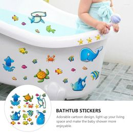 Mattes de bain Anti-slip Cartoon Wall Sticker Decorative Bathtub Stickers non-skid non-glip de salle de bain PVC DOUCE PVC