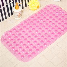 Tapis de bain Tapis de massage anti-dérapant 35 65cm Tapis de sécurité en PVC percé pour salle de bain avec ventouses Tapis de bain antidérapant Accessoires de salle de bain E 42451