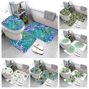 Tapis de bain tapis anti-dérapant tapis de salle de bain douche décoratif absorbant pied entrée baignoire toilette Simple nordique moderne plante