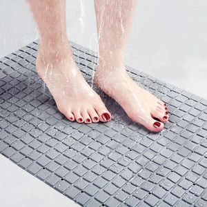 Badmatten Anti slip veiligheid Douche PVC Badkamer Mat Tapijt Drain Plastic gat Zuigbekers Badkussen