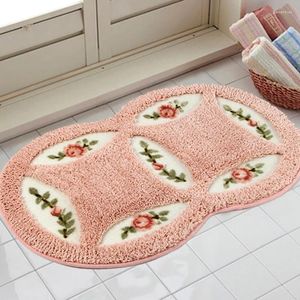 Bath Mats Bahmetev PVC Mesh Coral Fleece Outdoor Badkamer Home Area Tapijten Water Accent Anti Slip Anti-Bacteria