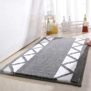 Badmatten badkamer deurmatten moderne eenvoudige stijl geometrische abstractie tapijt tapijt home polyester tapijt machine wasbaar absable absorberende niet-slipmat