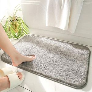 Alfombras de baño Peadores de baño en espesas sólido moderno Minimalista Alfombra Absorción de agua Májana para máquina lavable