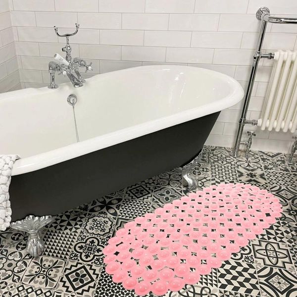 Alfombrillas de baño Mat de baño Matón de tobeza de la ducha accesorios de agua de agua PVC Toalla de alfombra para almohadilla infantil