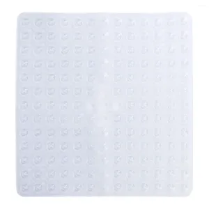 Tapis de bain Tapis de sol de salle de bain antidérapant carré douche sécurité PVC antibactérien résistant à la moisissure antidérapant