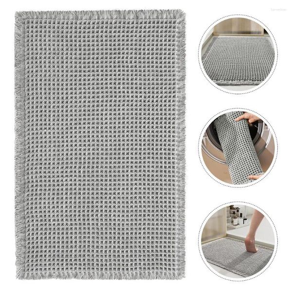 Tapis de bain tapis de sol de salle de bain lavable pour baignoire tapis antidérapant absorbant douche coussin d'absorption d'eau souterraine