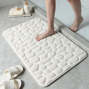Badmatten badkamer mat niet-slip tapijten geplaveide tapijten in reliëf in wasbekken badkuip zijkleed Douchekamer deurmat 1 stks