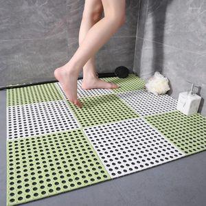 Baignoire tapis de salle de bain non glissade épissage creux étanche de douche de douche de natation