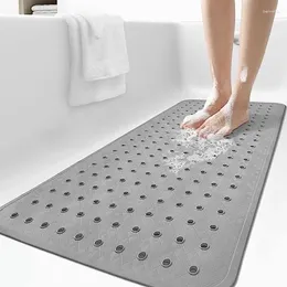 Mattes de bain Mat de salle de bain auto-amorçage silicone PVC Rectangle Artefact Foot Massage Cushion Sole Tapis de douche sans glissement