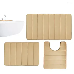 Alfombrillas de baño Juego de alfombrillas de baño Conjuntos de inodoros de absorción de agua gruesa De pie para restaurantes Gimnasios Peluquerías Baños Hogares