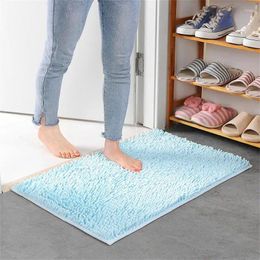 Mattes de bain Tapis de salle de bain imperméable sans glissement intérieur tendance design d'entrée de la saleté