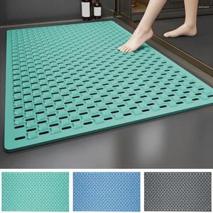 Tapis de bain tapis de salle de bain avec aspiration trous de drainage multiples 40x70cm coussin de sol de douche non glissant confortable Utiliser le pied de massage