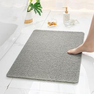 Alfombras de baño Alfombras de baño Alfombra de ducha Bañera antideslizante con drenaje DIY Recorte Secado rápido PVC Loofah Bathmat para bañera