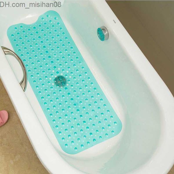 Tapis de bain Tapis de baignoire Antidérapant Résistant à la moisissure Antibactérien Tapis de douche à galets longs Accessoires de salle de bain SH190919 Z230630