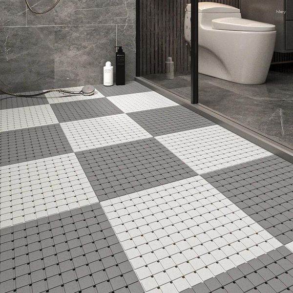 Las alfombrillas de baño se pueden cortar tapete de ducha con taza de succión antideslizante, fácil de limpiar, baño, baño ecológico de la alfombra ecológica, piso de inodoro