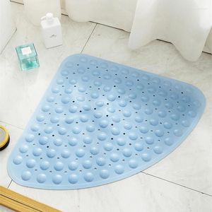 Badmatten Candy Color PVC Fan-vormige badkamermat Anti-slip met zuignap Zaal Douche Zwangere vrouw Ouderen Bad voetkussen