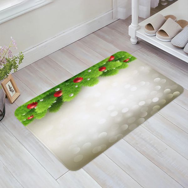 Tapis de bain Décoration d'arbre de Noël Tapis de sol Tapis de porte d'entrée Salon Cuisine Tapis Tapis antidérapant Salle de bain Paillasson Décor à la maison 231102