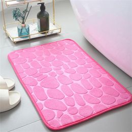 Badmatten Cobblestone Floor Mat Therft Schuim Douchekamer Doormand Polyester Home Decor Badkamer Living Non-Slip Anti-Skid