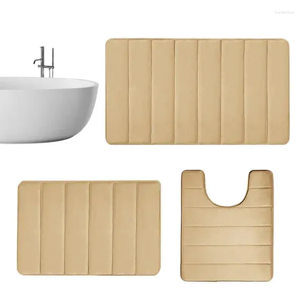 Mattes de bain Tapis de confort pour absorption de bains de salle de bain Kit de salle de bain restaurants Salons de coiffure Salons de coiffure