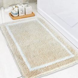 Mattes de bain Cross Brordon Tapis à aiguille simple salle de bain maison absorbant Absorbant Tufted non glissement