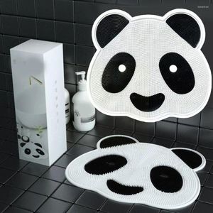 Tapis de bain en forme de Panda mignon, douche, gommage du corps, aspiration antidérapante, tampons de lavage des pieds en Silicone pour salle de bain, maison El K5W7