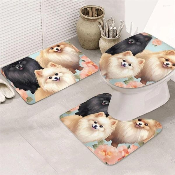 Mattes de bain Migne Pet Dog de salle de bain Salle de bains en tapis sans glissement