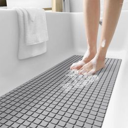 Tapis de bain DEXI PVC anti-dérapant Rectangle douche douce salle de bain tapis de Massage ventouse tapis de baignoire antidérapant