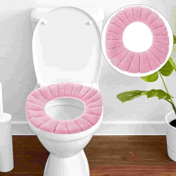 Tapis de toilette domestique couvercle de siège plus épais couvercle de coussin lavable couvercle en polyester