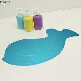 Mats de baño Dyuihr Cartoon Ballena Anti-Slip Mater