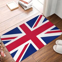 Tapis de bain Angleterre Grande-Bretagne Drapeau britannique Tapis de salle de bain pour douche Décor à la maison Lavable Absorbant Sol Toilette antidérapante