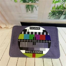 Bath Mats Europe en de Verenigde Staten Retro TV Groothandel Collector's Edition Tape Door Flanel Dikke tapijtmat Badkamer