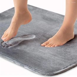 Tapis de bain Extra épais non glissant la maison de salle de bain absorbant doux absorbant de luxe de luxe tapis en velours moelleux pour baignoire