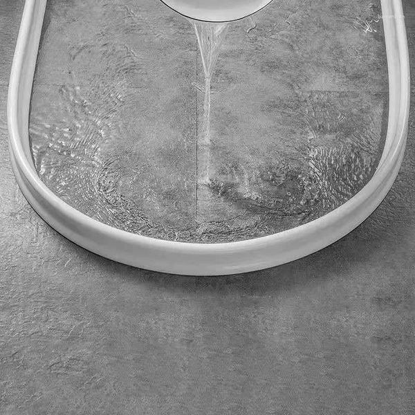 Mattes de bain Mattes flexibles Silicone Salle de bain Bustper d'inondation Barrière en caoutchouc Silicon Silicon Dry and Wet Séparation Home Amélioration
