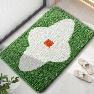 Tapis de bain tapis de sol salon moderne antidérapant absorbant l'eau tapis salle de bain Machine fabrication flocage peluche