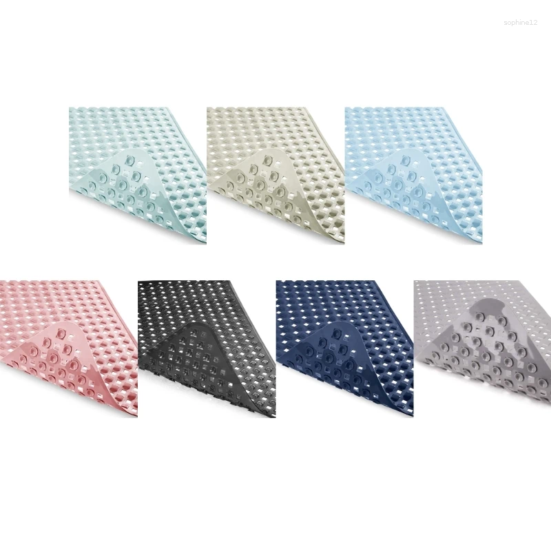 Bath Mats Floors Bathtub Quick Drying Shower Stall Mat Firm Grip With Strong Suction Cups