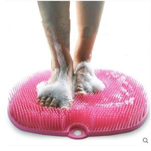 Tapis de bain Tapis de massage des pieds Brosse de lavage Tapis Silicone Salle de douche Antidérapant Antidérapant pour le lavage 221123