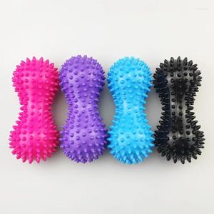 Badmatten Voetmassage Roller Pinda Dubbele Lacrosse Stekelige Bal Myofasciale Ballen Voor Fasciitis Plantaris Yoga Acupunt Stimulator