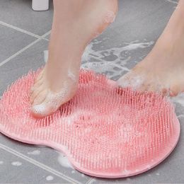 Tapis de bain Lavage des pieds et frottement Artefact Brossage des pieds Coussin de maison Massage des pieds Salle de bain Dos