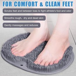 Badmatten voet wasborstel siliconen massage niet-slip mat body scrubber douche schoonmaak gereedschap badkamer zuignap cup