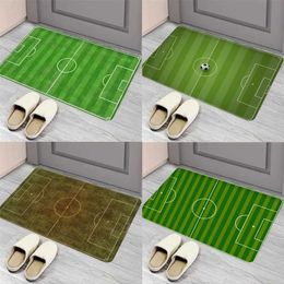 Tapis de bain terrain de Football tapis de sol tapis de porte d'entrée Style nordique maison paillasson salle de bain-toilette tapis chambre hôtel décor tapis