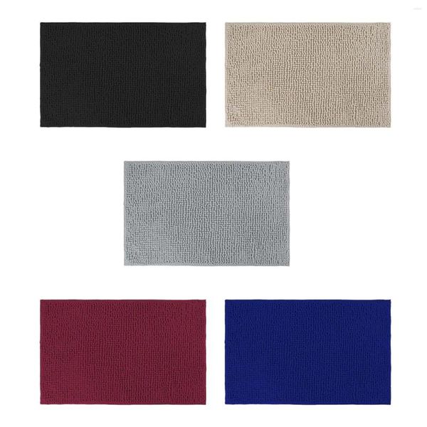 Tapis de bain Tapis de porte d'entrée confortable lavable en machine absorbant doux paillasson pour cuisine extérieure salle de bain chambre salon