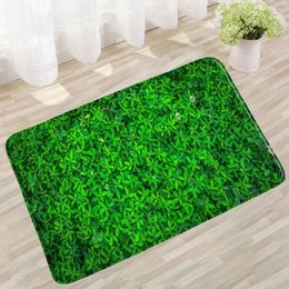 Badmatten groen gras mat verse gazon planten marmeren cartoon dier gedrukt decor toilet tapijten antislip voor badkamer vloer tapijt
