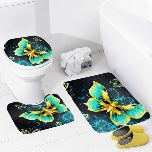 Alfombras de baño Hogar Baño Piso Moderno Estilo nórdico Alfombra para pies Accesorios Alfombra Inodoro Bañera Alfombra antideslizante