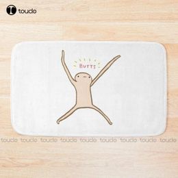 Bath Mats Honest Blob - Butts Mat White Rug