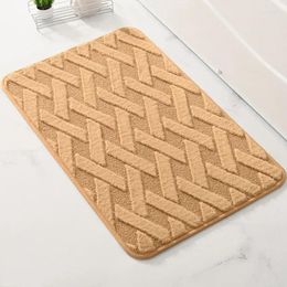 Tapis de bain Inyahome tapis sol doux tapis absorbant et ensemble salle de bain fourrure douche tapis 1/2 pièce antidérapante pour baignoire