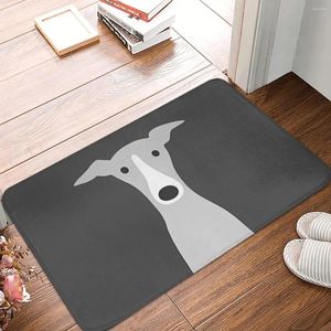 Baignoires Taures italiens Greyhound mignon whippet chien de pied de pied porte de cuisine porte de douche de séchage rapide tapis absorbant non glissade toilettes