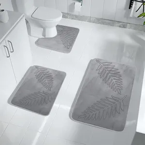 Mattes de bain tapis absorbant non glissant tapis de salle de bain